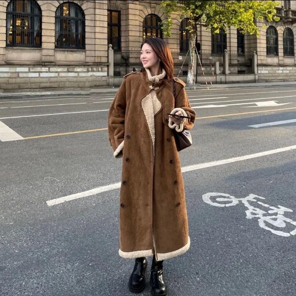 women's vests cotton -padded coat for women 2021's mid-length winter fluff, Black;white 
women's vests cotton -padded coat for women 2021's mid-length winter fluff, Black;white