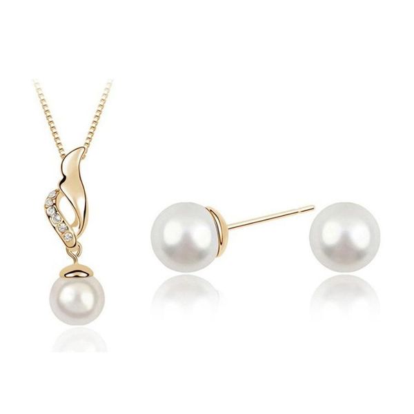 earrings & necklace korean jewelry set angel simulated pearl necklace+earrings - cloud, Silver
earrings & necklace korean jewelry set angel simulated pearl necklace+earrings - cloud, Silver