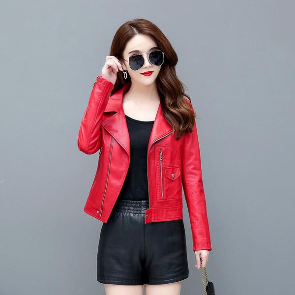women's leather & faux 2021 pu jackets women autumn outerwear pockets zipper coat slim biker jacket red black womens clothing
women's leather & faux 2021 pu jackets women autumn outerwear pockets zipper coat slim biker jacket red black womens clothing