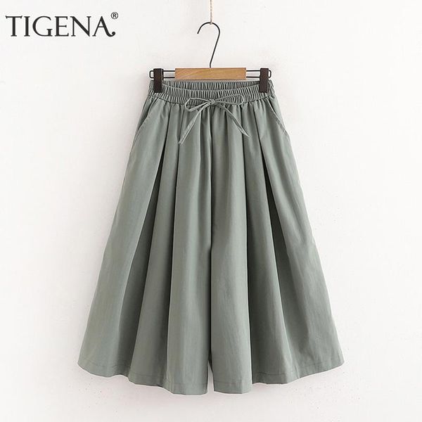 women's pants & capris tigena loose wide leg women 2021 summer casual solid all-match trousers calf-length high waist female, Black;white
women's pants & capris tigena loose wide leg women 2021 summer casual solid all-match trousers calf-length high waist female, Black;white