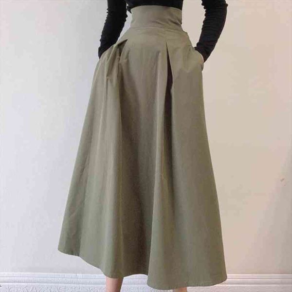 army green high waist maxi skirt autumn winter women bottoms ol fashion elegant solid a-line long skirts womens, Black
army green high waist maxi skirt autumn winter women bottoms ol fashion elegant solid a-line long skirts womens, Black