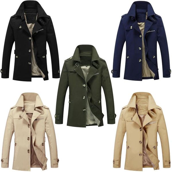 men's trench coats 2021 arrive spring autumn trendy mens 100% cotton outerwear business buckle casual mid-long leisure jacket coat -5x, Tan;black
men's trench coats 2021 arrive spring autumn trendy mens 100% cotton outerwear business buckle casual mid-long leisure jacket coat -5x, Tan;black