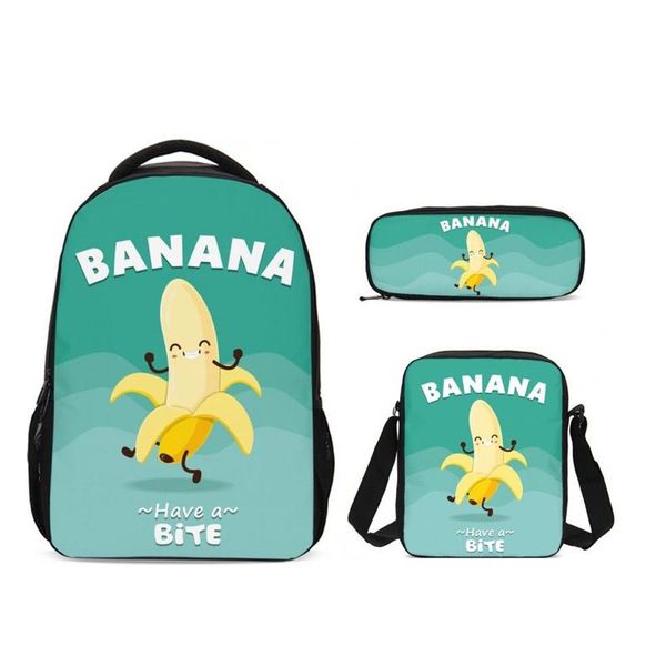 backpack 3pcs/set portfolio school bag for boys girls cool funny cartoon banana 3d printing backpacks kids bookbag rugzak mochila escolar
backpack 3pcs/set portfolio school bag for boys girls cool funny cartoon banana 3d printing backpacks kids bookbag rugzak mochila escolar