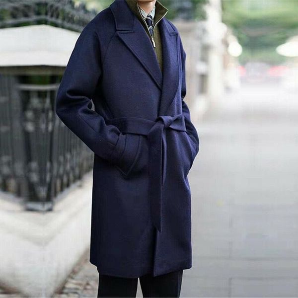blue men trench coat full length sleeves overcoats wool blend blazer tuxedos tailored with belt customized wedding suits 2021, Black
blue men trench coat full length sleeves overcoats wool blend blazer tuxedos tailored with belt customized wedding suits 2021, Black
