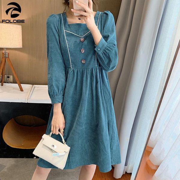 casual dresses folobe 2021 autumn velet chic square collar buttons long lantern sleeve patchwork pleated a-line knee for women, Black;gray
casual dresses folobe 2021 autumn velet chic square collar buttons long lantern sleeve patchwork pleated a-line knee for women, Black;gray