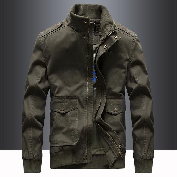 men's jackets 2021 spring and autumn jacket youth leisure pure cotton stand collar business loose large size tooling men's coat, Black;brown
men's jackets 2021 spring and autumn jacket youth leisure pure cotton stand collar business loose large size tooling men's coat, Black;brown