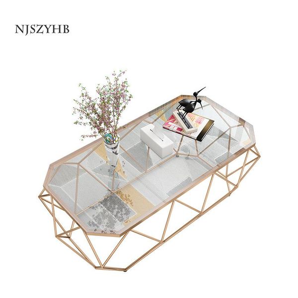 modern simple style high-quality tempered glass wrought iron rhombus corner shape high-end coffee table table
modern simple style high-quality tempered glass wrought iron rhombus corner shape high-end coffee table table