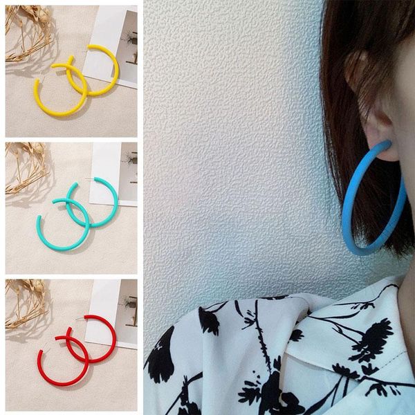 hoop & huggie colorful exaggerate large flat circle earrings simple party round lace 60mm for women's jewelry, Golden;silver
hoop & huggie colorful exaggerate large flat circle earrings simple party round lace 60mm for women's jewelry, Golden;silver