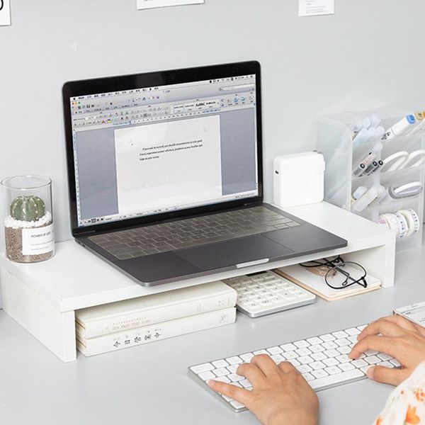 hooks & rails computer monitor stand desk keyboard organizer chipboard material deskstorage holder for home office
hooks & rails computer monitor stand desk keyboard organizer chipboard material deskstorage holder for home office