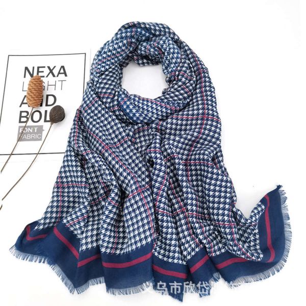 cotton hemp scarf spring autumn and winter fashion tassel men's simple leisure plaid printing versatile, Blue;black
cotton hemp scarf spring autumn and winter fashion tassel men's simple leisure plaid printing versatile, Blue;black