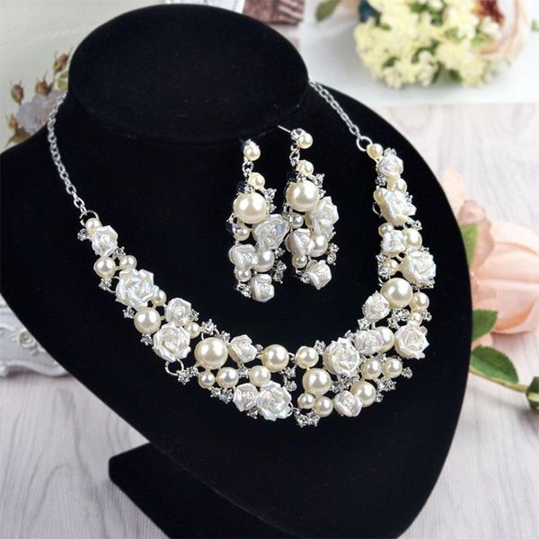 earrings & necklace bride accessories earring set personality female pearl zircon wedding dress prom party, Silver
earrings & necklace bride accessories earring set personality female pearl zircon wedding dress prom party, Silver