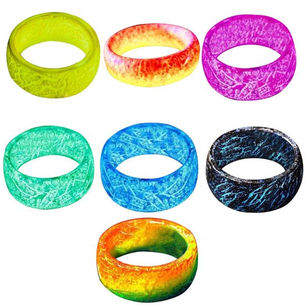 cluster rings fashion ring punk luminous glowing in the dark wedding band fluorescent for men women gift jewelry accessories, Golden;silver
cluster rings fashion ring punk luminous glowing in the dark wedding band fluorescent for men women gift jewelry accessories, Golden;silver