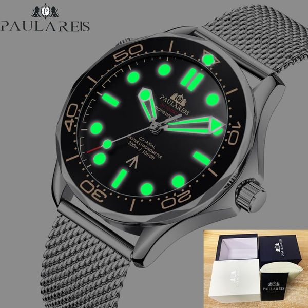 wristwatches paulareis brand 2021 waterproof luminous watch men rotatable bezel luxury stainless steel mechanical watches reloj, Slivery;brown
wristwatches paulareis brand 2021 waterproof luminous watch men rotatable bezel luxury stainless steel mechanical watches reloj, Slivery;brown