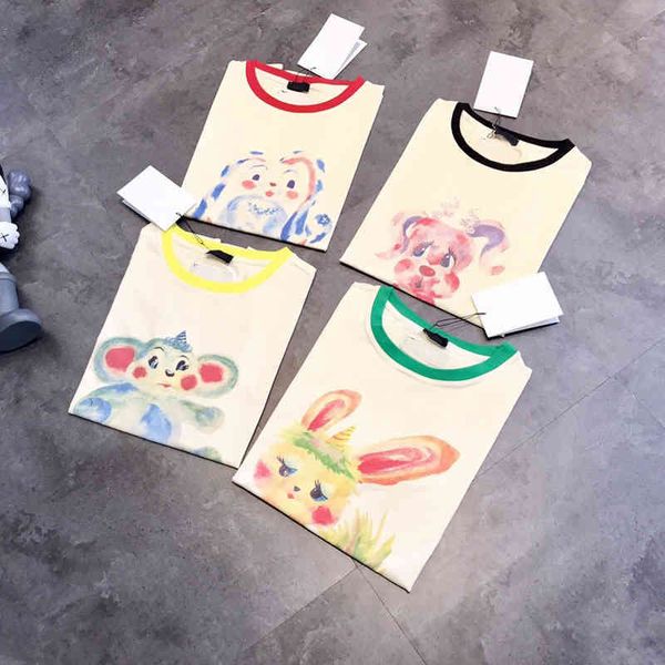 2022 factory wholesale new we + cartoon dog color printing loose casual versatile age reducing pullover round neck cotton t-shirt short slee, White
2022 factory wholesale new we + cartoon dog color printing loose casual versatile age reducing pullover round neck cotton t-shirt short slee, White