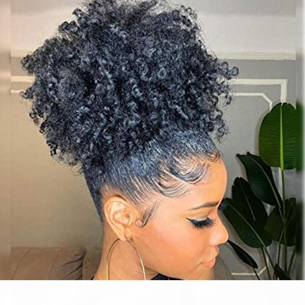 afro puff drawstring ponytail short kinky curly fluffy afro bun wrap around with 2 clips black color hair puff human hairpiece for b
afro puff drawstring ponytail short kinky curly fluffy afro bun wrap around with 2 clips black color hair puff human hairpiece for b