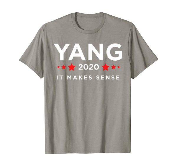 andrew yang 2020 it makes sense shirt, White;black