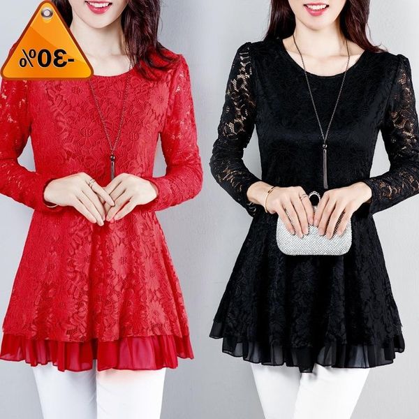 women's blouses & shirts plus size 6xl lace patchwork blouse women spring loong sleeve hollow out laides elegant slim blusas, White
women's blouses & shirts plus size 6xl lace patchwork blouse women spring loong sleeve hollow out laides elegant slim blusas, White