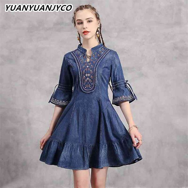 women's knits & tees yuanyuanjyco autumn spring women mini indie folk denim es lyq52 embroidery floral ruffles half flare sleeve s, White
women's knits & tees yuanyuanjyco autumn spring women mini indie folk denim es lyq52 embroidery floral ruffles half flare sleeve s, White