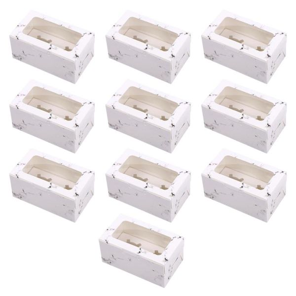 10pcs marbling cupcake boxes with inserts windowed muffin holder dessert containers (2 cavities)
10pcs marbling cupcake boxes with inserts windowed muffin holder dessert containers (2 cavities)