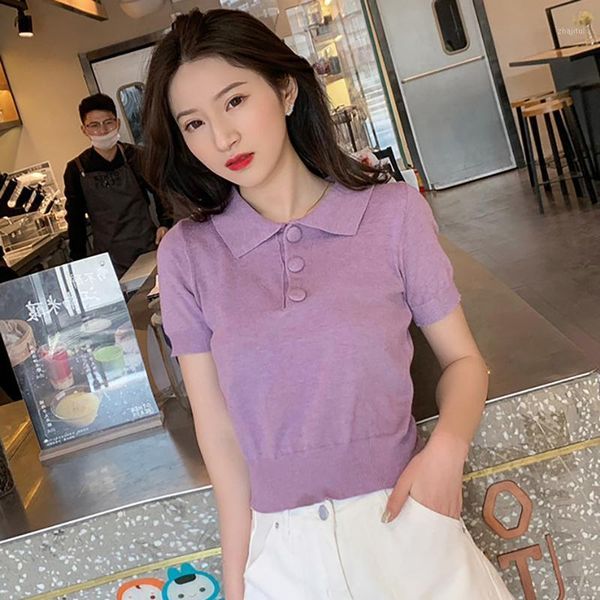 women's knitted sweater purple slim casual korean crop short sleeve student sweaters pull femme 2021 summer, White;black
women's knitted sweater purple slim casual korean crop short sleeve student sweaters pull femme 2021 summer, White;black