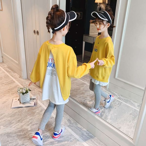korean split 2021 girl's spring back new in children's letter sweater two piece set, White
korean split 2021 girl's spring back new in children's letter sweater two piece set, White
