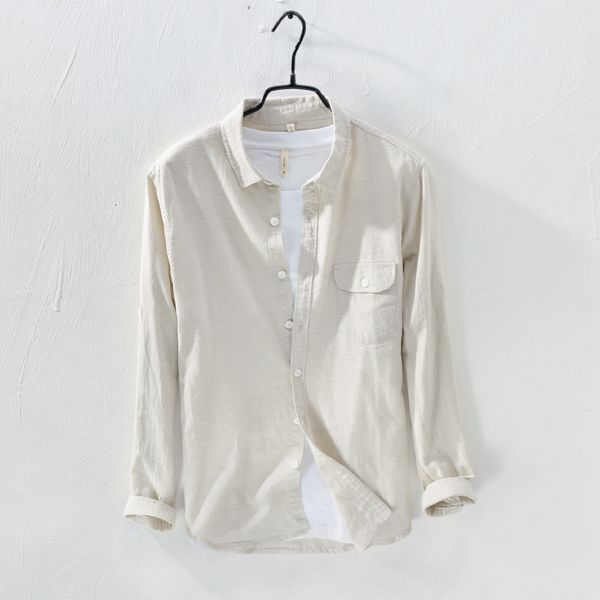 2021 new long sleeve linen shirt for fashion casual cotton men shirts brand clothing with pocket -3xl camisa masculina 6cfz, White
2021 new long sleeve linen shirt for fashion casual cotton men shirts brand clothing with pocket -3xl camisa masculina 6cfz, White