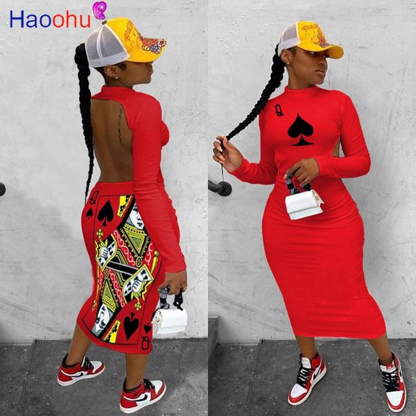 casual dresses haoohu women spade q black queen letter print long sleeve open back bodycon maxi dress streewear active wear, Black;gray
casual dresses haoohu women spade q black queen letter print long sleeve open back bodycon maxi dress streewear active wear, Black;gray