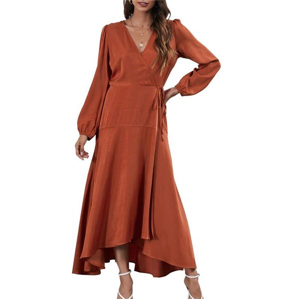 casual dresses office lady autumn spring dress solid color long sleeve v neck tie-up waist ruffle flare women fashion clothes, Black;gray
casual dresses office lady autumn spring dress solid color long sleeve v neck tie-up waist ruffle flare women fashion clothes, Black;gray