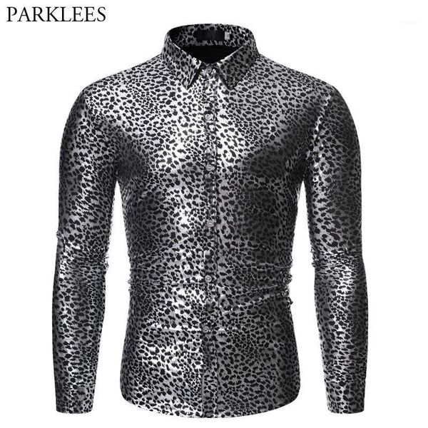 men's casual shirts leopard pattern nightclub shirt men 2021 brand long sleeve mens dress party prom male social chemise homme, White;black
men's casual shirts leopard pattern nightclub shirt men 2021 brand long sleeve mens dress party prom male social chemise homme, White;black