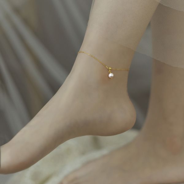 zhixi natural freshwater pearl anklet simple creative design 14k gold injection adjustable chain fine jewelry for women j1004, Red;blue
zhixi natural freshwater pearl anklet simple creative design 14k gold injection adjustable chain fine jewelry for women j1004, Red;blue