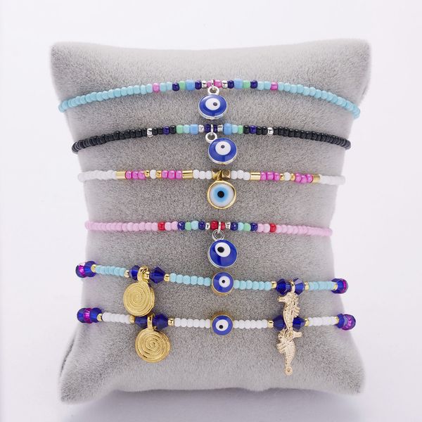 evil eye bracelet rice beads strands seahorse palm circle winding blue eyes charm bead alloy bracelets, Black
evil eye bracelet rice beads strands seahorse palm circle winding blue eyes charm bead alloy bracelets, Black