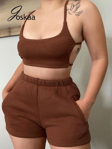 women's tracksuits joskaa women casual two piece sets solid backless crop tank and straight shorts matching for 2021 summer fitness, Gray
women's tracksuits joskaa women casual two piece sets solid backless crop tank and straight shorts matching for 2021 summer fitness, Gray