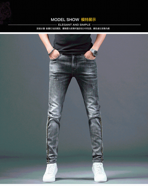 men's jeans sw03123 fashion 2021 runway european design party style clothing, Blue
men's jeans sw03123 fashion 2021 runway european design party style clothing, Blue