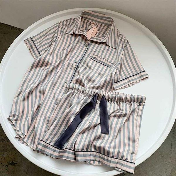 pink strip slik pajamas short women sleepwear sleeves pieces home clothes for suit shorts pijamas xij dun kun, Black;red
pink strip slik pajamas short women sleepwear sleeves pieces home clothes for suit shorts pijamas xij dun kun, Black;red