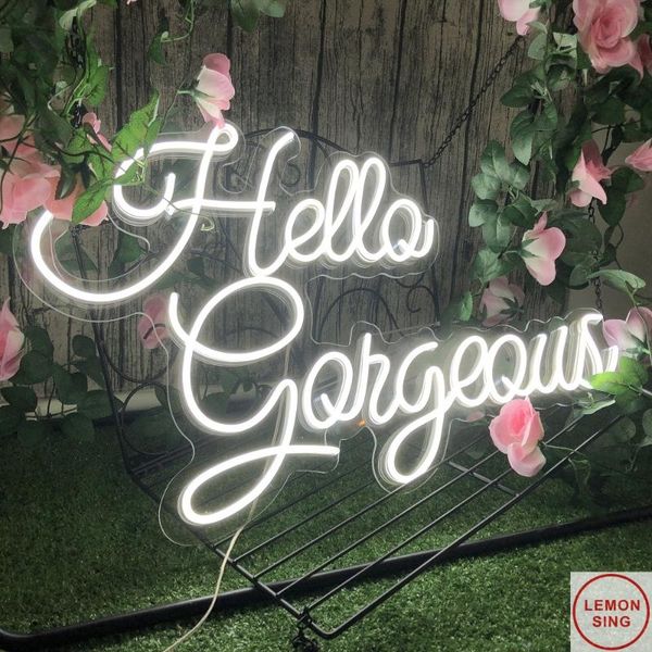 other lighting bulbs & tubes custom neon sign hello gorgeous wedding bedroom flex led cool white light wall decor chri
other lighting bulbs & tubes custom neon sign hello gorgeous wedding bedroom flex led cool white light wall decor chri