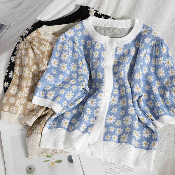 casual dresses 2021 summer women o-neck thin knitted sweater mujer floral korean chic crop femme sleeve cardigan jersey qsuy, Black;gray
casual dresses 2021 summer women o-neck thin knitted sweater mujer floral korean chic crop femme sleeve cardigan jersey qsuy, Black;gray