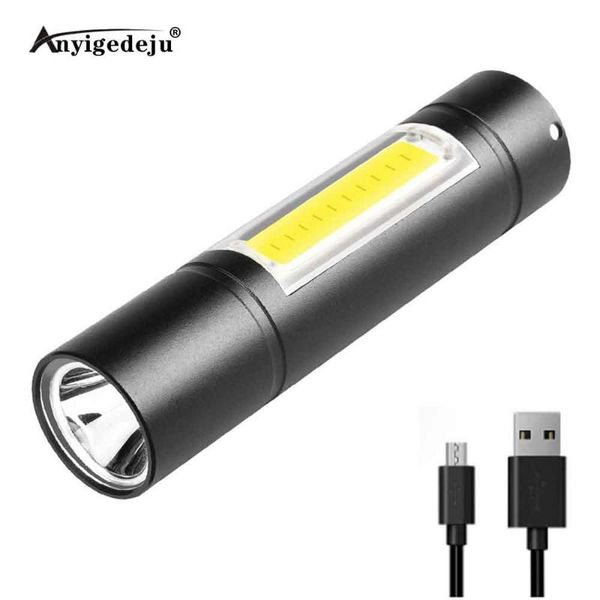 anyigedeju usb charging powerful xpe cob led flash light tactical torch 600mah battery lamp camping hunting lantern
anyigedeju usb charging powerful xpe cob led flash light tactical torch 600mah battery lamp camping hunting lantern