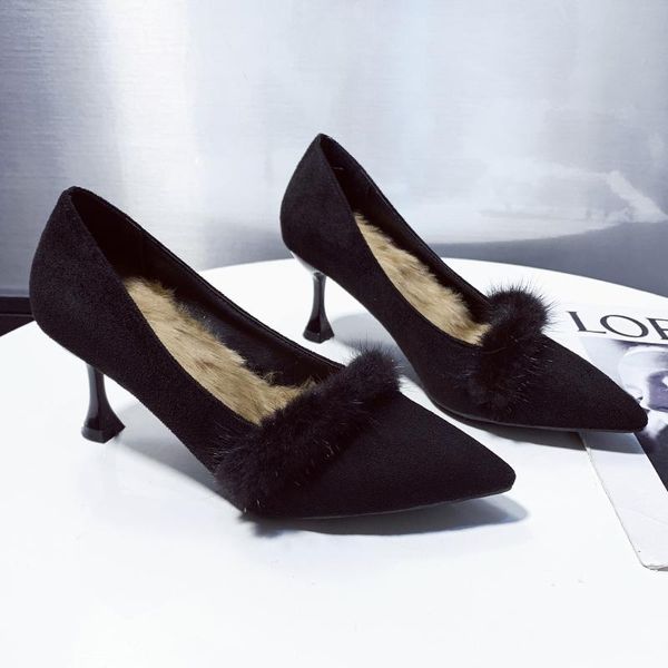dress shoes spring women's fashion luxury designers suede pointed stilettos casual shallow elegant women pumps u28-13, Black
dress shoes spring women's fashion luxury designers suede pointed stilettos casual shallow elegant women pumps u28-13, Black
