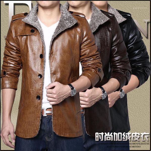 mens stand-up collar leather jacket thickened plus velvet mid-length fur pu trendy men fleece coat men's & faux, Black
mens stand-up collar leather jacket thickened plus velvet mid-length fur pu trendy men fleece coat men's & faux, Black