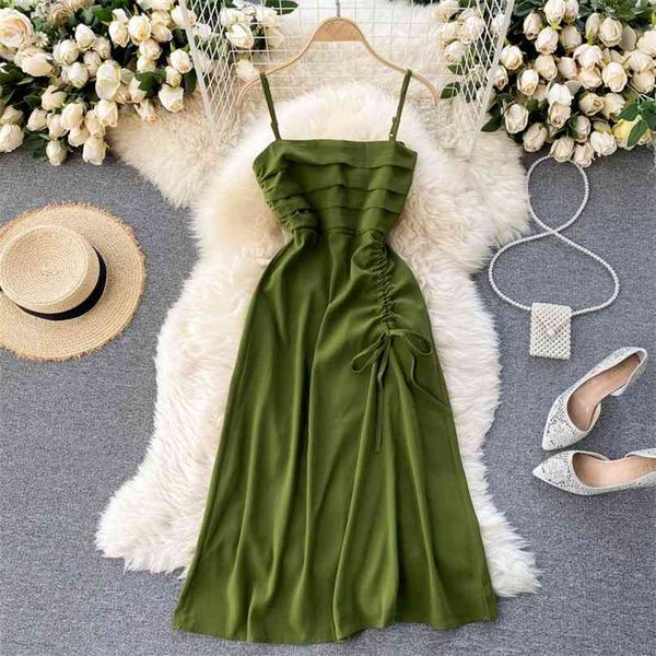 women fashion spring summer holiday sleeveless pleated a-line dress vintage solid color clothing vestidos r869 210527, Black;gray
women fashion spring summer holiday sleeveless pleated a-line dress vintage solid color clothing vestidos r869 210527, Black;gray