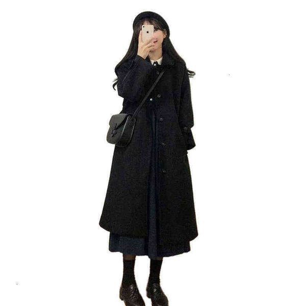woolen coat women's woolen in spring and autumn 2021 small medium long hepburn style thickened, Black
woolen coat women's woolen in spring and autumn 2021 small medium long hepburn style thickened, Black