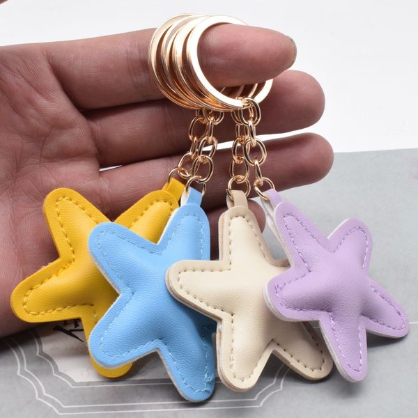 New multi-color PU Leather Cotton Filling Star Keychains Fashion Luggage Clothing Car Key Accessories Pendant Gift Keychain Decoration, Silver
New multi-color PU Leather Cotton Filling Star Keychains Fashion Luggage Clothing Car Key Accessories Pendant Gift Keychain Decoration, Silver