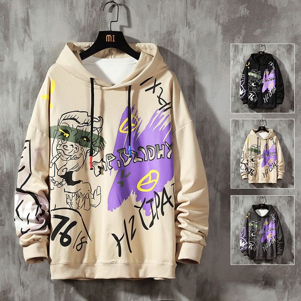 autumn cartoon graffiti printed sweater men's plus size loose hong kong style trendy jacket kg-19, Black
autumn cartoon graffiti printed sweater men's plus size loose hong kong style trendy jacket kg-19, Black