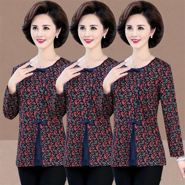 women's blouses & shirts 2021 spring autumn middle age mother women fashion print long sleeve blusa shirt plus size 5xl o-neck short bl, White
women's blouses & shirts 2021 spring autumn middle age mother women fashion print long sleeve blusa shirt plus size 5xl o-neck short bl, White