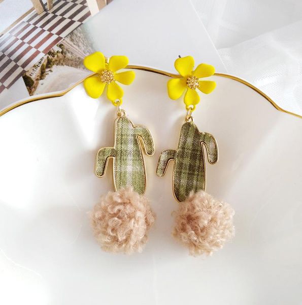 clip-on & screw back korean cute kawaii yellow sunflower flower clips earrings no pierced ear hole cactus cacti clip on for women, Silver
clip-on & screw back korean cute kawaii yellow sunflower flower clips earrings no pierced ear hole cactus cacti clip on for women, Silver