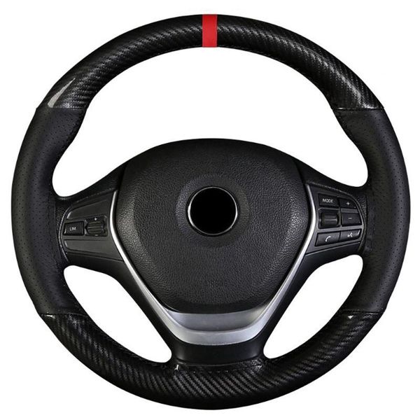 steering wheel covers 38cm crystal carbon fiber+microfiber leather non-slip wear-resistant hand-stitched cover
steering wheel covers 38cm crystal carbon fiber+microfiber leather non-slip wear-resistant hand-stitched cover