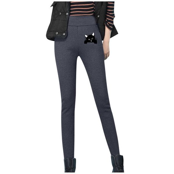 women's leggings women winter hight waist velvet warm leggins pants woman solid cat print legging comfortable keep stretchy trouser, Black
women's leggings women winter hight waist velvet warm leggins pants woman solid cat print legging comfortable keep stretchy trouser, Black