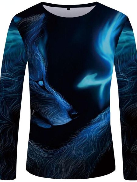 men's t-shirts wolf-men's long sleeve plus size t-shirt light rock gothic clothing funny black 3d anime polyester material, White;black
men's t-shirts wolf-men's long sleeve plus size t-shirt light rock gothic clothing funny black 3d anime polyester material, White;black