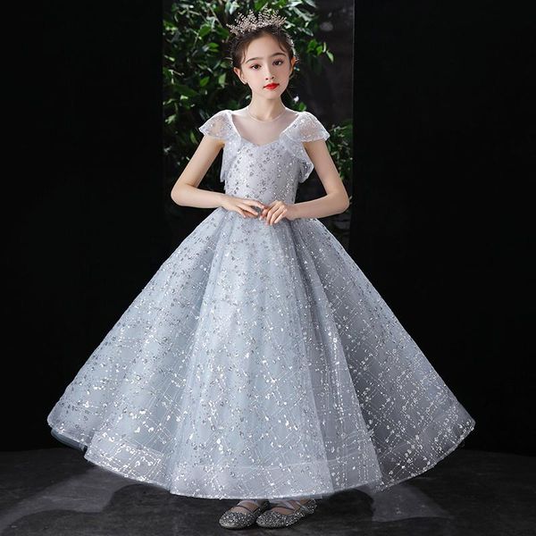 girl's dresses dress princess children's fluffy yarn flower wedding, Red;yellow 
girl's dresses dress princess children's fluffy yarn flower wedding, Red;yellow