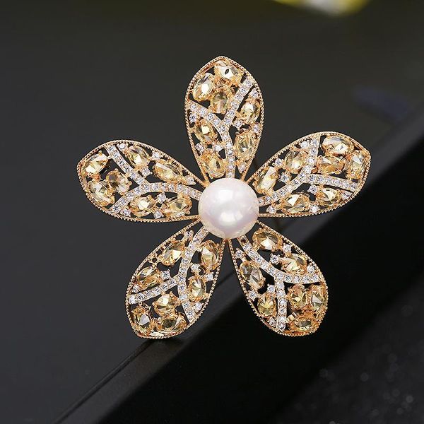 pins, brooches women freshwater pearl clear zircon flower brooch fashion vintage gold pins austria crystals wedding gift, Gray
pins, brooches women freshwater pearl clear zircon flower brooch fashion vintage gold pins austria crystals wedding gift, Gray